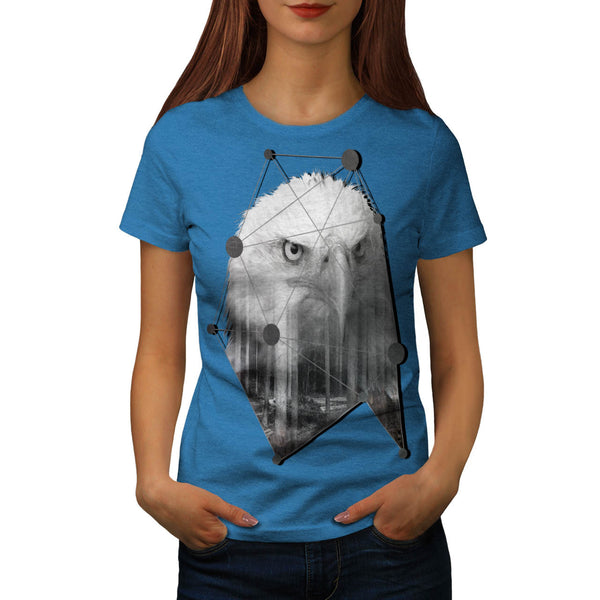 Triangle Eagle Head Womens T-Shirt
