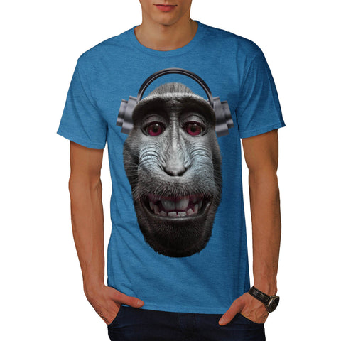 Monkey Music Play Mens T-Shirt