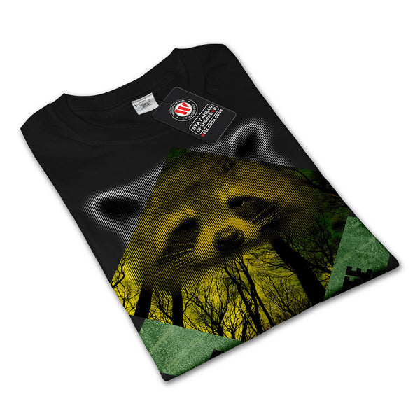 Raccoon Forest Life Mens Long Sleeve T-Shirt