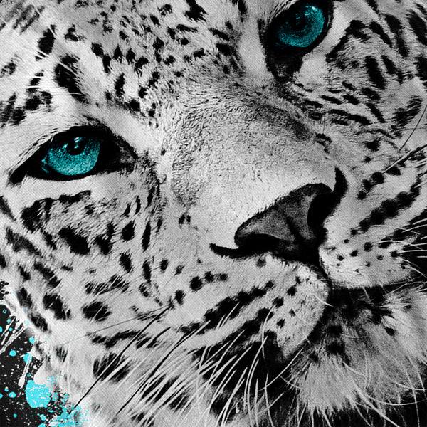 Blue-Eyed Leopard Mens Hoodie