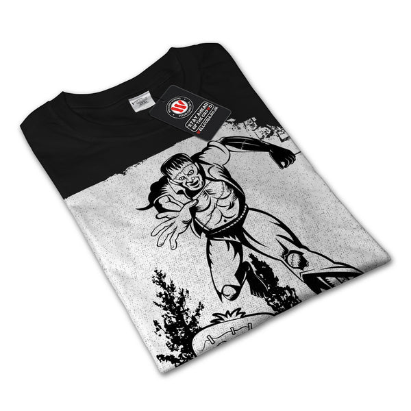 Frankenstein Chase Womens Long Sleeve T-Shirt
