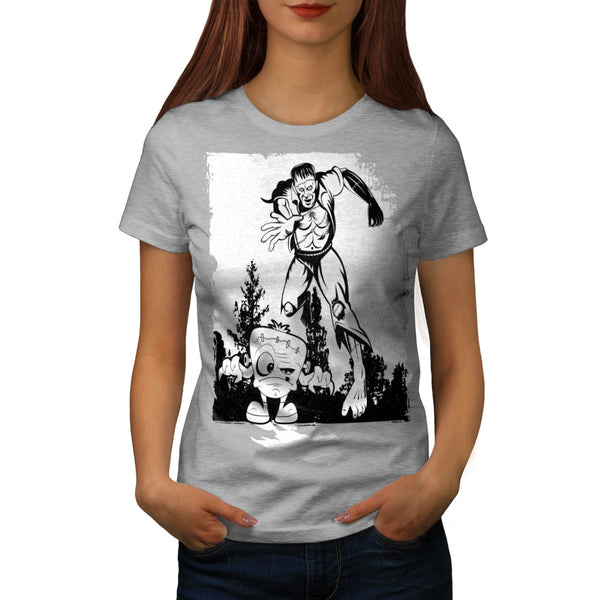 Frankenstein Chase Womens T-Shirt