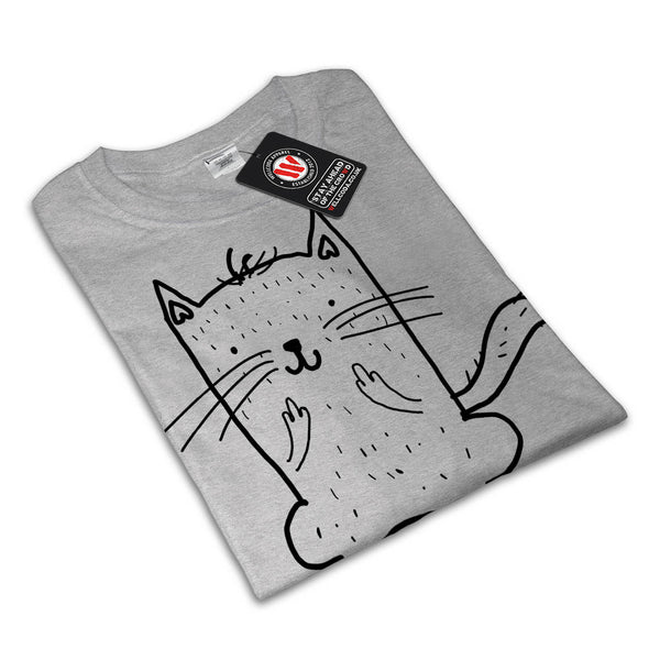 Meow You Cat Funny Mens T-Shirt