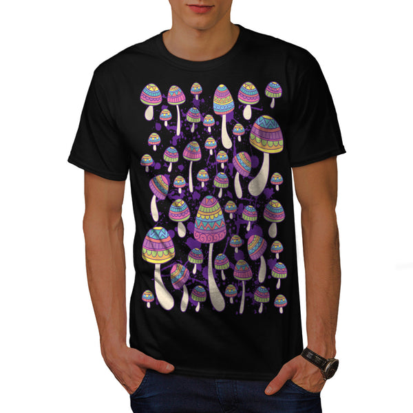 Artsy Mushroom Head Mens T-Shirt