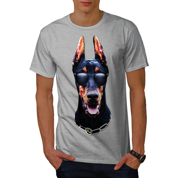 Mafia Dog Head Fun Mens T-Shirt