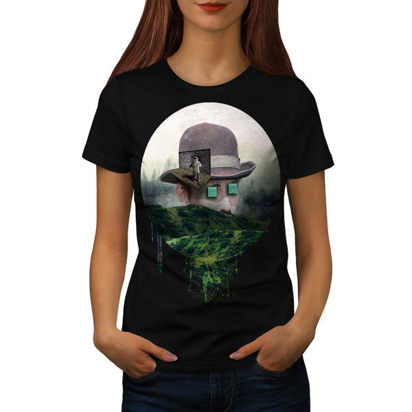 Human Surrealism Art Womens T-Shirt