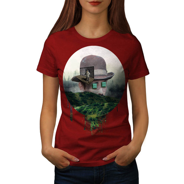 Human Surrealism Art Womens T-Shirt