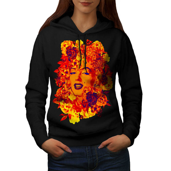 Divine Marilyn Bloom Womens Hoodie