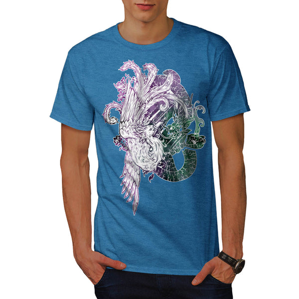 Dragon Eagle Fight Mens T-Shirt