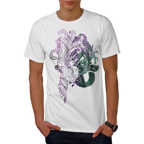 Dragon Eagle Fight Mens T-Shirt