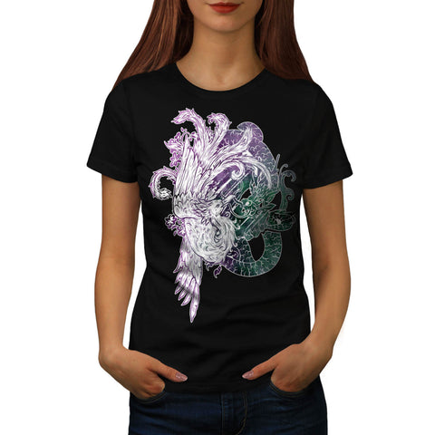 Dragon Eagle Fight Womens T-Shirt