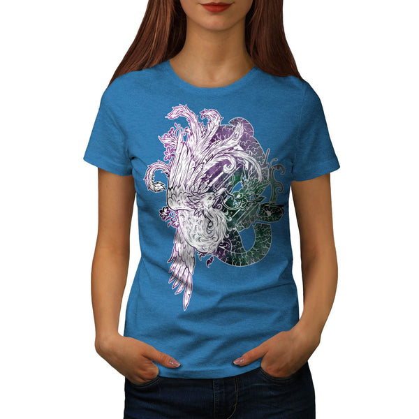 Dragon Eagle Fight Womens T-Shirt