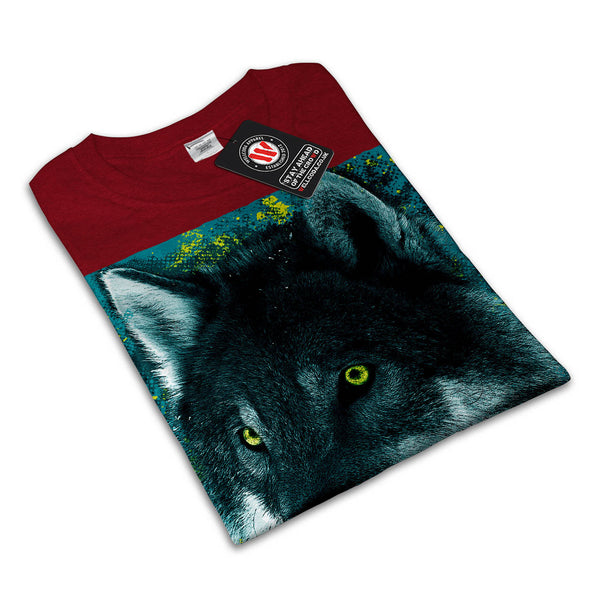 Cute Wild Wolf Head Mens T-Shirt