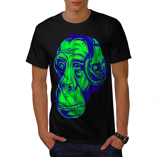 Green Monkey Tune Mens T-Shirt