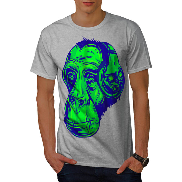 Green Monkey Tune Mens T-Shirt