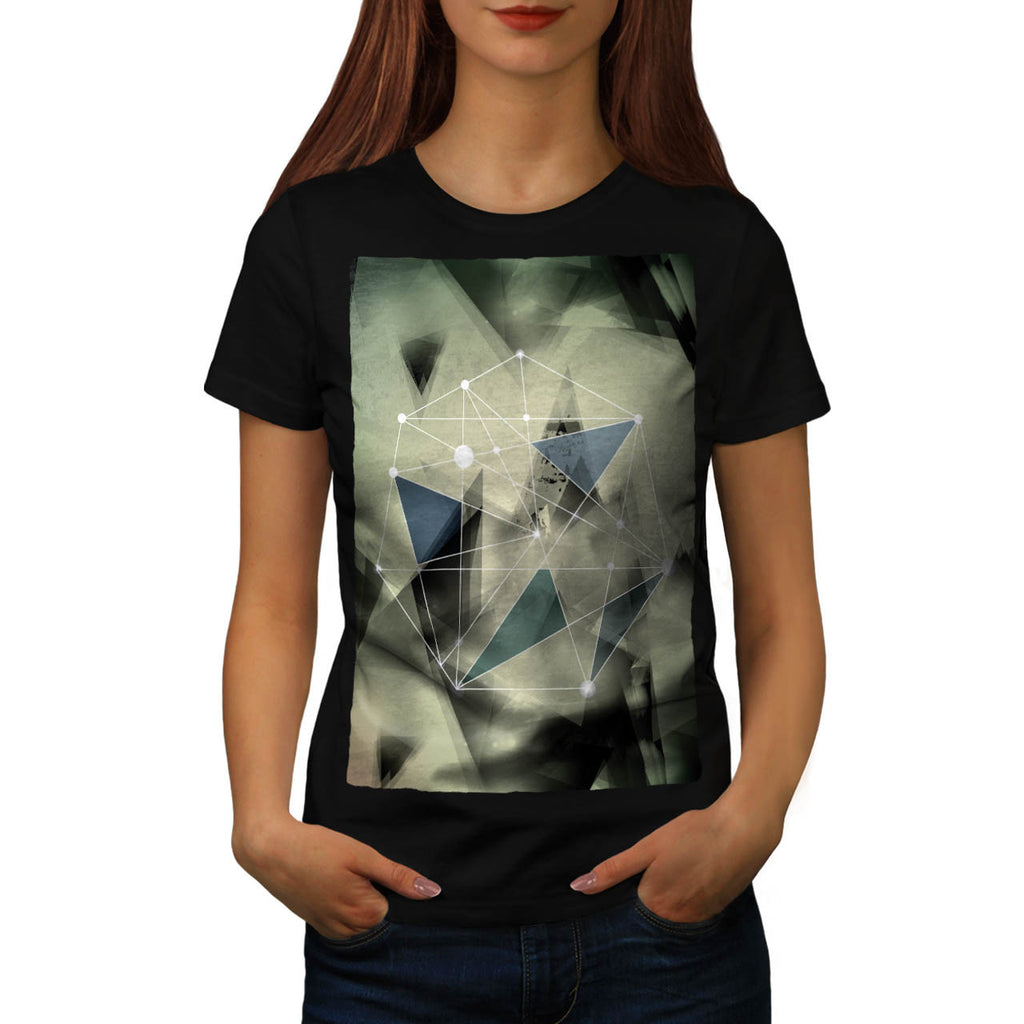 Crazy Abstract Print Womens T-Shirt