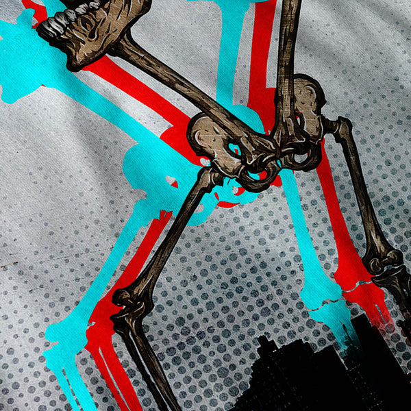 Skeleton Modernism Mens Long Sleeve T-Shirt
