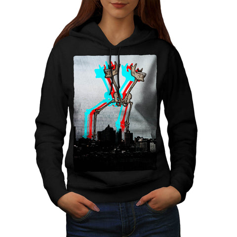 Skeleton Modernism Womens Hoodie