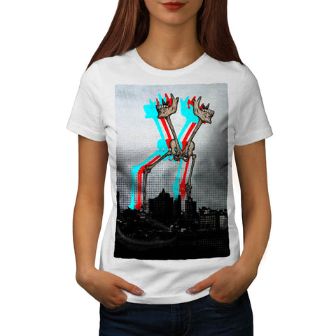 Skeleton Modernism Womens T-Shirt