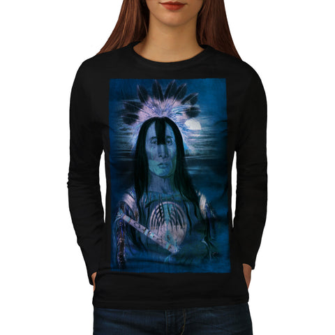 Indian Vision Man Womens Long Sleeve T-Shirt