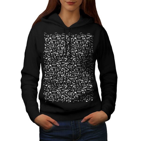 Music Note Fashion Womens Hoodie
