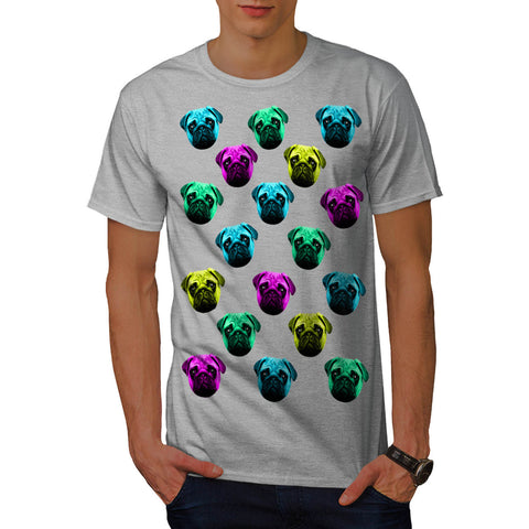 Multiple Puppy Face Mens T-Shirt