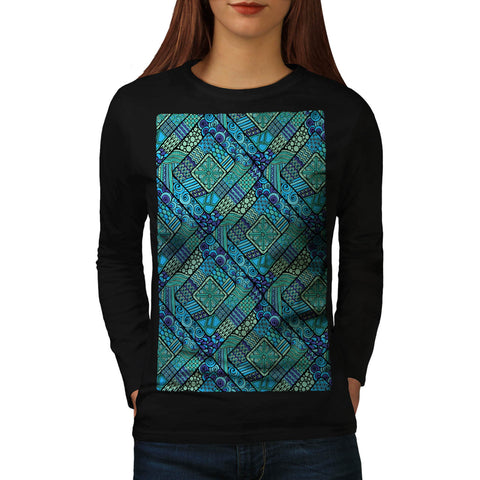 Chinese Style Pattern Womens Long Sleeve T-Shirt