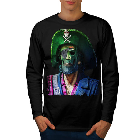 Nightmare Pirate Mens Long Sleeve T-Shirt