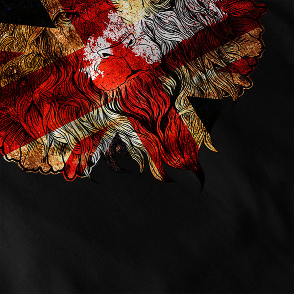 British Flag Lion Mens Long Sleeve T-Shirt