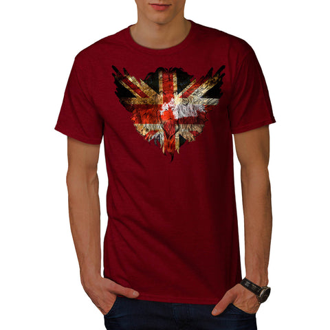 British Flag Lion Mens T-Shirt