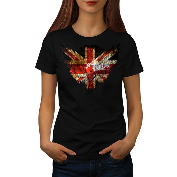 British Flag Lion Womens T-Shirt