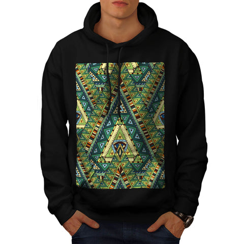 Tribal Style Pattern Mens Hoodie