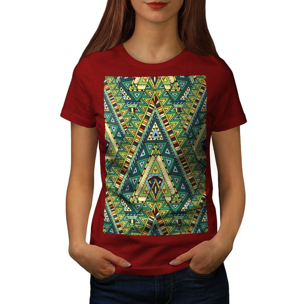 Tribal Style Pattern Womens T-Shirt