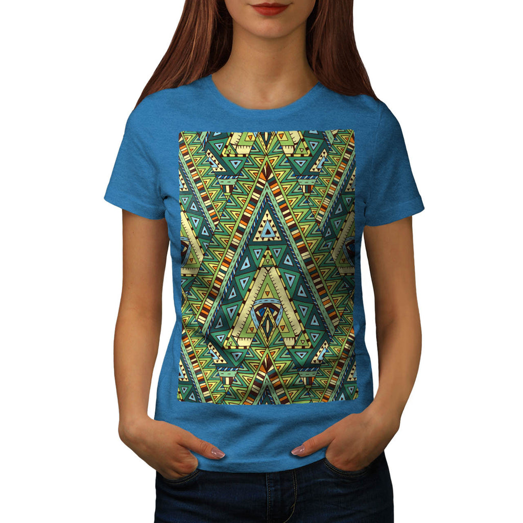 Tribal Style Pattern Womens T-Shirt