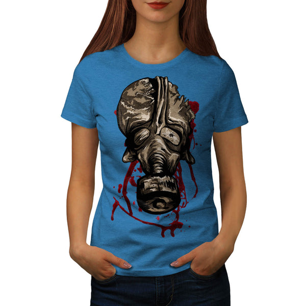 Dreadful Gas Mask Womens T-Shirt