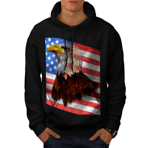 Freedom Eagle Flag Mens Hoodie