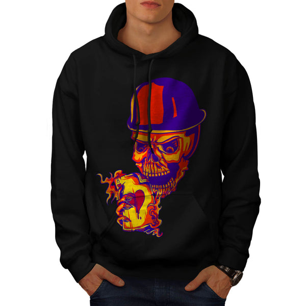 Gambler Zombie Card Mens Hoodie