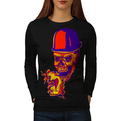 Gambler Zombie Card Womens Long Sleeve T-Shirt