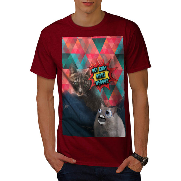 Get Away Right Meoow Mens T-Shirt