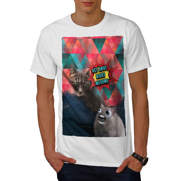 Get Away Right Meoow Mens T-Shirt