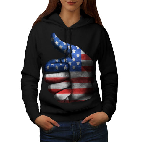 American Thumbs Up Womens Hoodie