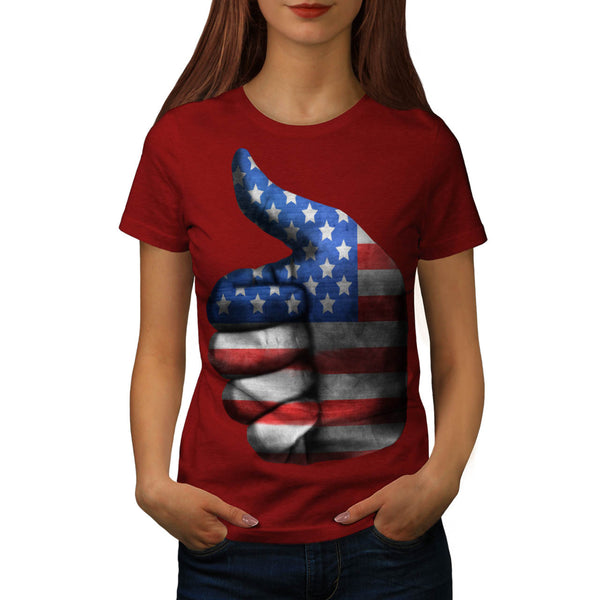 American Thumbs Up Womens T-Shirt