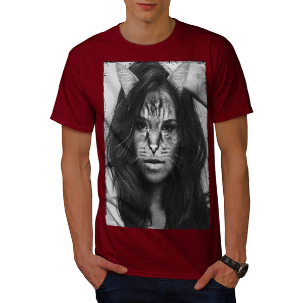 Sassy Kitty Woman Mens T-Shirt