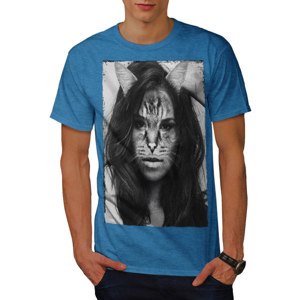 Sassy Kitty Woman Mens T-Shirt