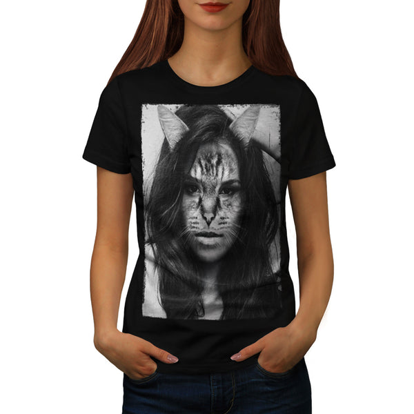 Sassy Kitty Woman Womens T-Shirt