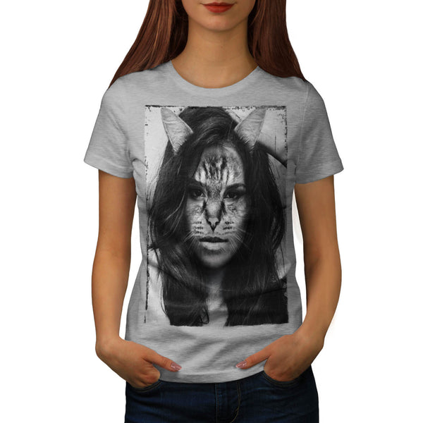 Sassy Kitty Woman Womens T-Shirt