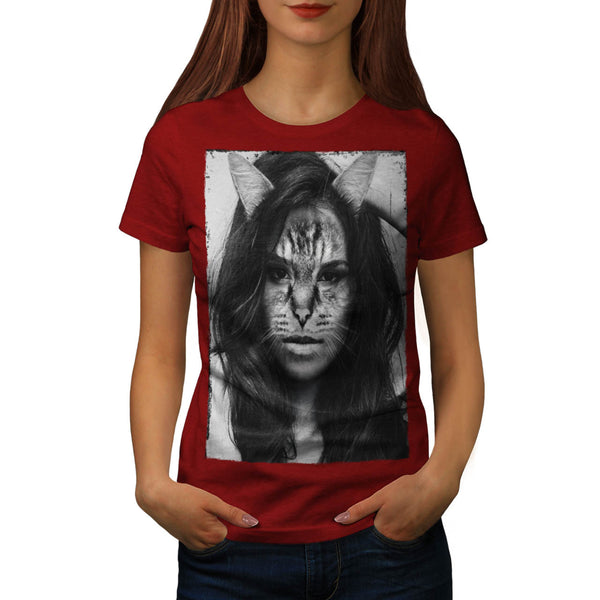 Sassy Kitty Woman Womens T-Shirt