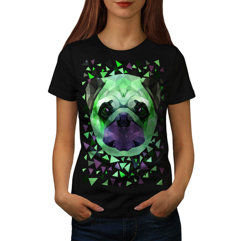 Mop Dog Face Funny Womens T-Shirt
