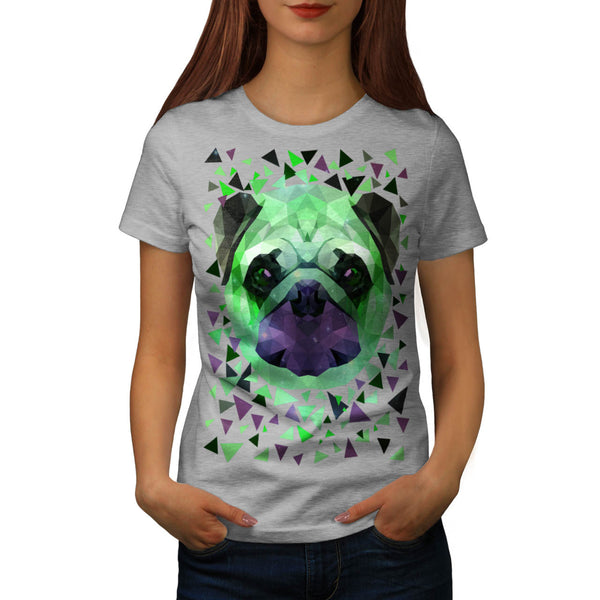 Mop Dog Face Funny Womens T-Shirt