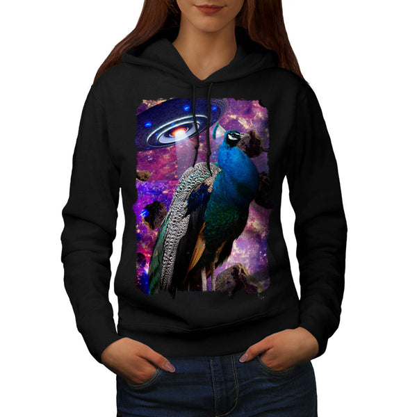 Royal Galaxy Bird Womens Hoodie